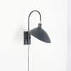 NOIR Modern Black Metal Adjustable Wall Light with E14 Holder