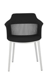 Kepler Brooks Senora Cafeteria Dining Chair in Black Colour