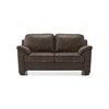 Farina 2 Seater Luxury Italian Leather Sofa In French Roast