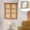 Asa Solid Wood Mirror in Amber Walnut Finish