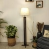 Inca Beige Jute Floor Lamp with Beige Jute Base