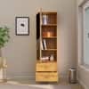 Hexa Engineered Wood Bookshelf Wooden Multipurpose Storage Rack in Giant Wood Colour