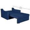 Step  Pull Out Sofa cum Bed  in Navy Blue Colour