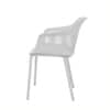Kepler Brooks Senora Cafeteria Dining Chair in White Colour