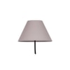 Kai Grey Fabric Floor Lamp with Black Iron Base