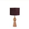 Devansh Brown Jute Table Lamp With Wood Natural Base (7X18.25 Inches)-17