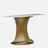 Metalian Metal Console Table in Gold Colour