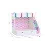 Pattern Dreams Bunk Bed with Storage in White Colour BKBB017
