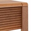Linnea Solid Wood Side Table in Amber Walnut Finish