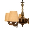 Devansh Dual Steel Metal  Wallmounted Lamp With Cotton Off-White Shade