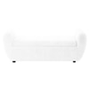 Redol Boucle 2 Seater Ottoman Bench with Storage  in White Color