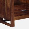 Sheesham Wood Tv Unit With Drawer In Scratch Resistant Provincial Teak Finish For TVs Up To 32 Inches