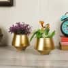 Wine Planter Without Stand In Gold Colour