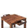 Arabia Solid Wood 4 Seater Storage Dining Table In Teak Finish