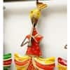 Desert Art Metal Handpainted Three Sardar Wall Hanging Frame in Multicolour