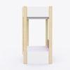 Pine Tree Single Size Bunk Bed In White & Pink Colour