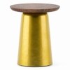 Rostrum Solid Wood Side Table in Glossy Finish