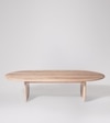 Qwerty Solid Wood Coffee Table In  Natural Finish