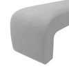 Floran Velvet 2 Seater Ottoman Bench in Grey  Color