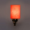 Devansh Metal Electric Wall Light in Antique Gold Colour with Orange Shade Count of 1 Light