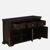Sheesham Wood Sideboard In Scratch Resistant Warm Chestnut Finish