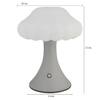 Rechargeable Mushroom Shape Touch LED Table Lamp with 3 Light Modes