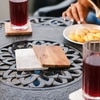 Ireka Home CarryEase Coaster Set with Holder – Set of 8 Wood and Marble