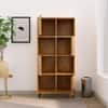 Hexa Engineered Wood Bookshelf Multipurpose Storage Rack in Giant Wood and Frosty White