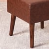 Axel Faux Leather Tufted Wooden Stool for living room Set of 2