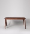 Bymal Solid Wood Dining Table In Dark Brown Finish