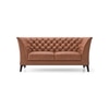 Weston 2 Seater Luxury Italian Leather Sofa In Cognac