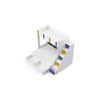 Pattern Dreams Bunk Bed with Storage in White Colour BKBB018