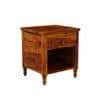 TurningSolid Wood Bedside Table in Honey Finish