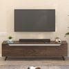 Blesky Engineering Wood Floor Standing Tv Entertainment Unit In Brown Maple Finish