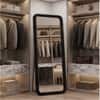 The Artment Unbreakable Black Square Puff Floor Mirror (160 x 50) cm