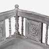 Wollman Mango Wood Bench In Grey Finish