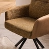 Synluxe Fabric Dining Chair in Brown Colour