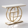 Orbitra Metal Console Table in Gold Colour