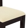 Diego Dining Chair In Mahogany Finish And Macadamia Brown Colour