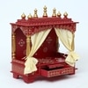 D'Dass Sheesham and Mdf Wooden Home Temple For Pooja Mandir For Home