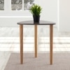 Metalsmith Elegant Side Table – Solid Wood, Green Finish