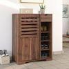 Madden 14 Pair Shoe Rack in Teak Finish