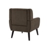 Azriah Boucle Fabric Accent Chair in Brown