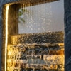 Dark Grey Rippled Slate Water Fountain