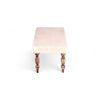 Bestone Solid Wood Bench In Ivory Sparkle Velvet Fabric