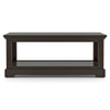Alexandra Solid Wood Coffee Table in American Walnut Finish