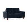 Verona Luxe 2 Seater Fabric Sofa in Sea Port Blue Velvet Colour