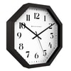 OctaFrame Wooden Wall Clock with Bold Serif Numerals