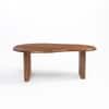 Tiller Solid Wood Coffee Table In Dark Walnut Finish