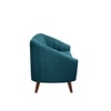 Nilo Velvet 3 Seater Sofa Teal in Blue Colour